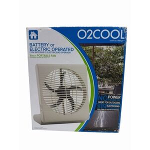 O2COOL Black Slipstream Battery Operated 5" Portable 2-Speed Fan Mode #FD08107A